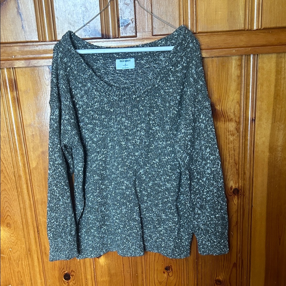 Old Navy Forest Green Speckled sweater